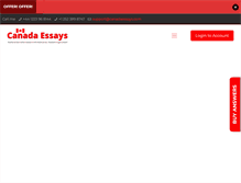 Tablet Screenshot of canadaessays.com